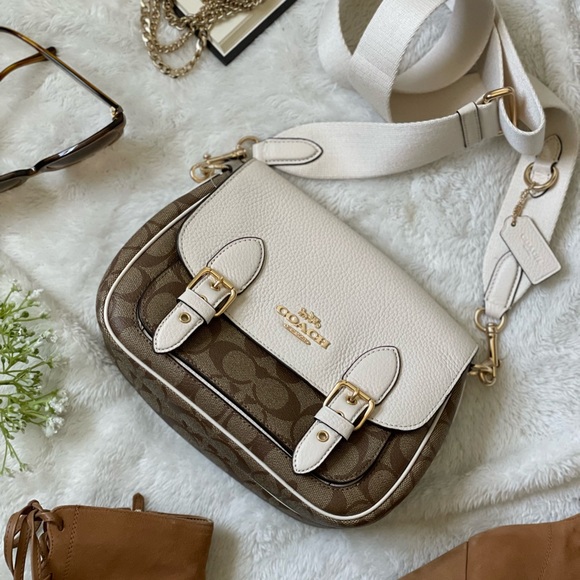 Coach Handbags - Coach Signature Lucy Crossbody Bag